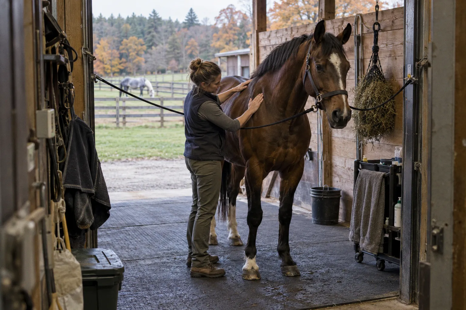 Lymphatic drainage massage for faster equine recovery