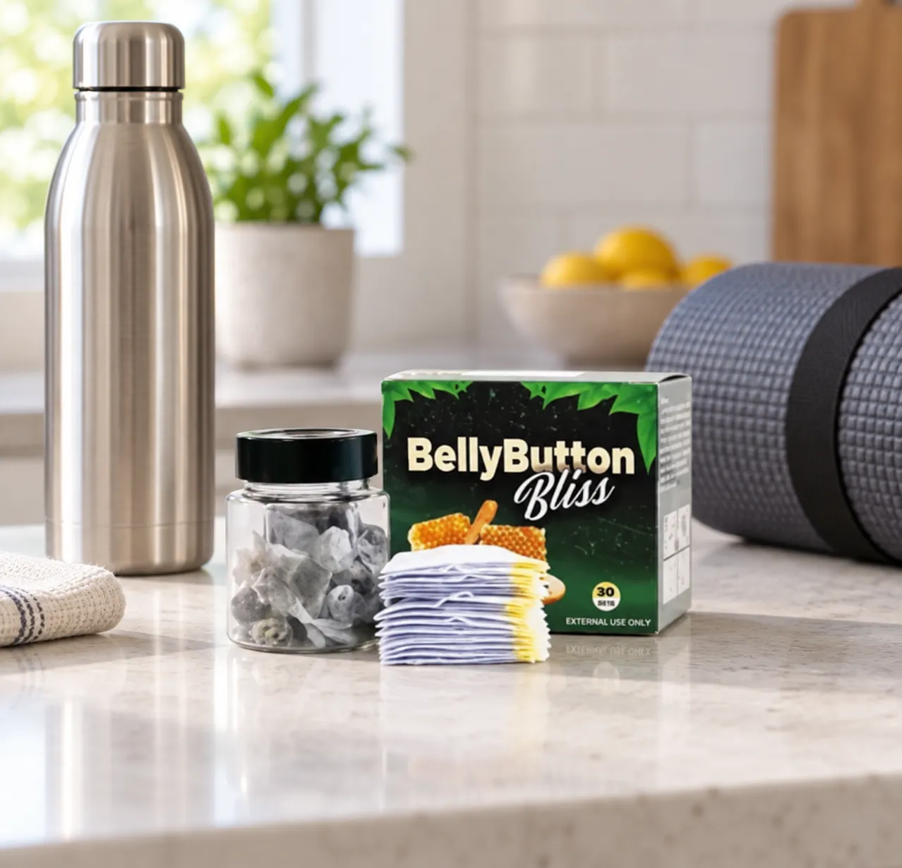 Belly Button Bliss — the package in everyday use