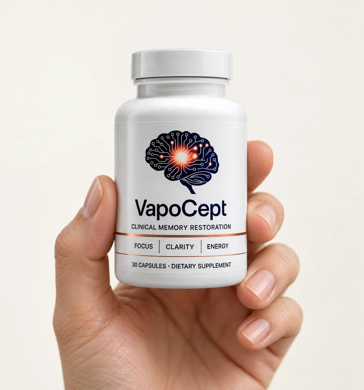 VapoCept — the package held in a hand