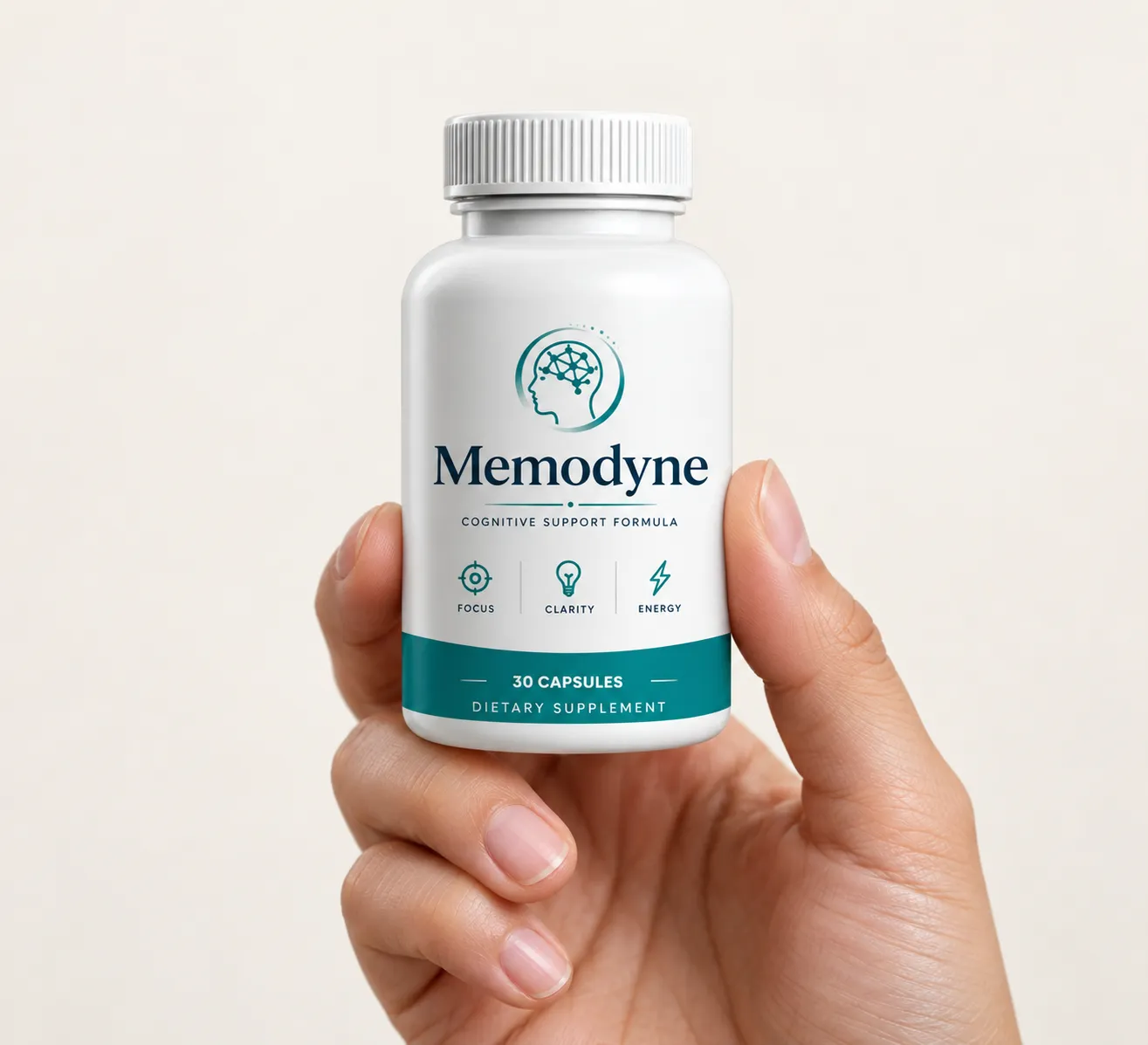 Memodyne — the package held in a hand